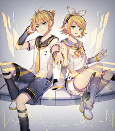 初夏り采集到镜音双子