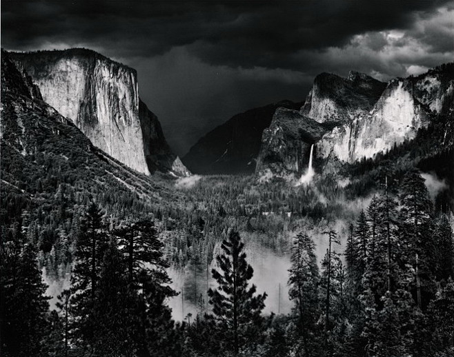 风景摄影大师安塞尔亚当斯的作品欣赏网上搜索的跟大家