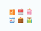 Square Food Icons