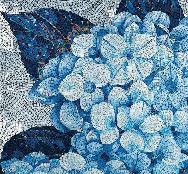色彩blue马赛克艺术mosaicart
