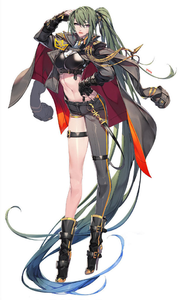 游戏美术有新增国产手游龙族幻想角色原画出自yato67676767