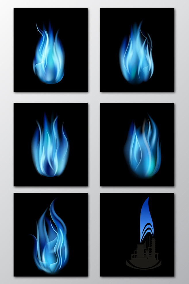 火焰蓝颜色标准图片