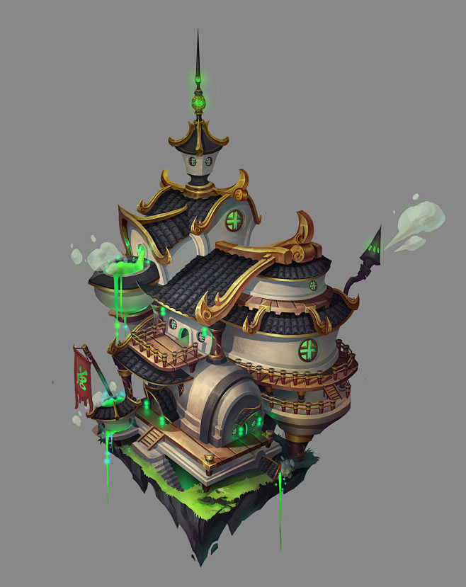 阿波罗生物从张郁宸转采于2020-12-21 14:20:06q版唐门神宫建筑单体