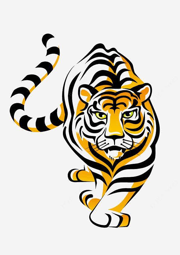 老虎大王高清素材动漫动物卡通元素免抠png设计图片免费下载页面网页
