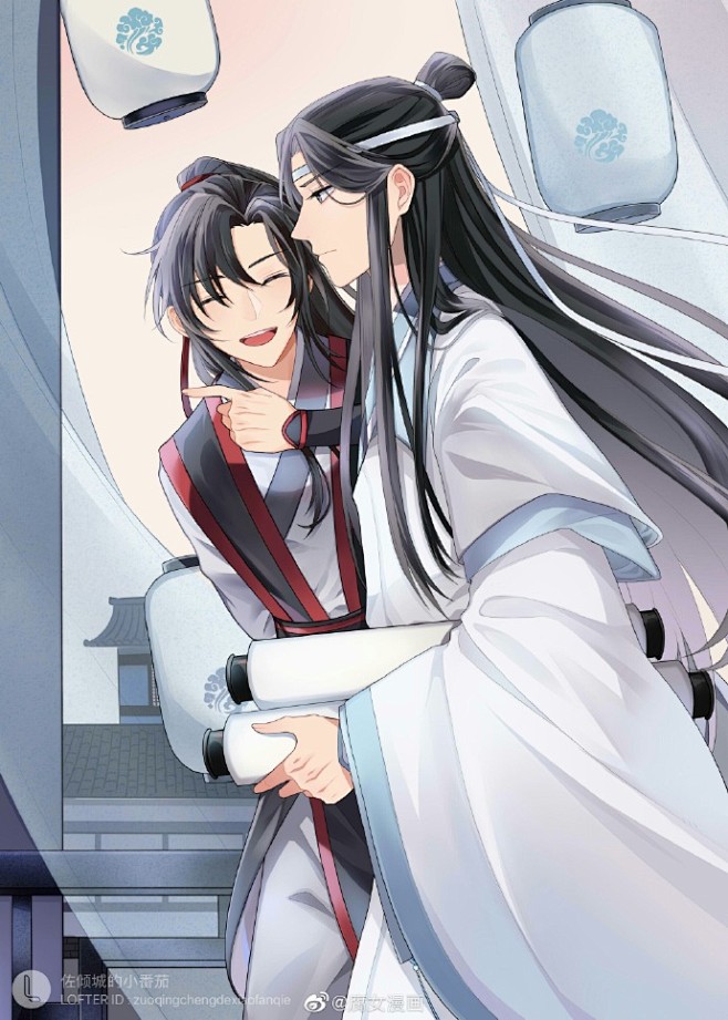 魔道祖师求学时期的忘羡一直缠在汪叽身边的羡羡太可爱了