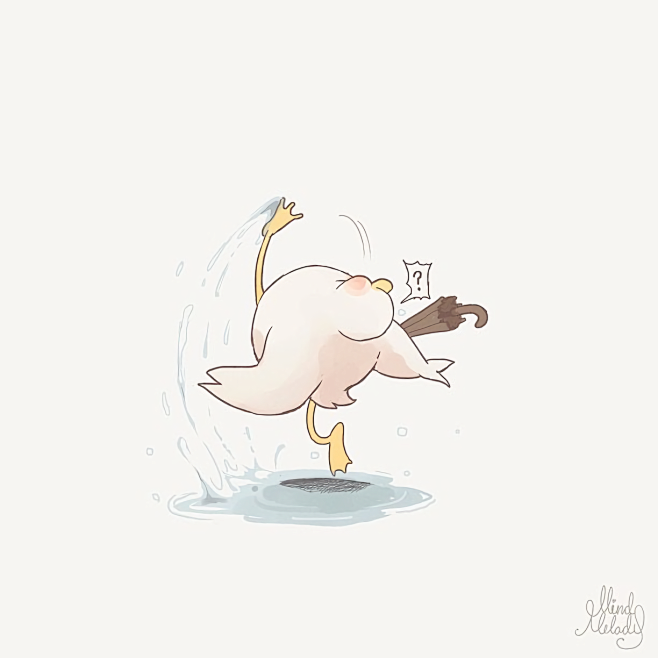 泰国人气美女画师mindmelody创作的系列动物插画joojeef