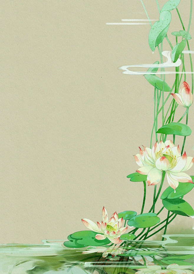 你若为那青莲一支我便是那一池常伴左右的水