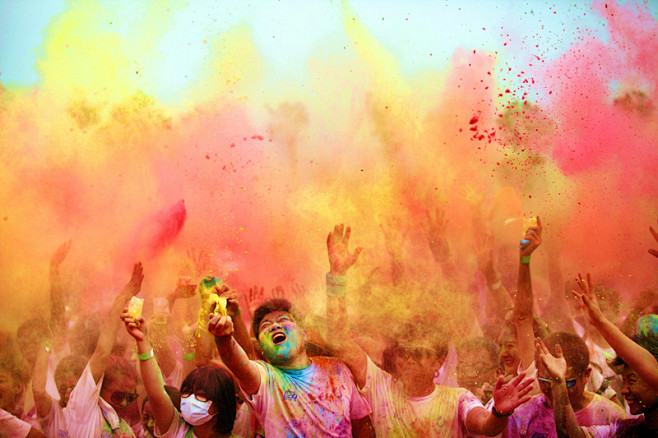 thecolorrun# #彩色跑# .