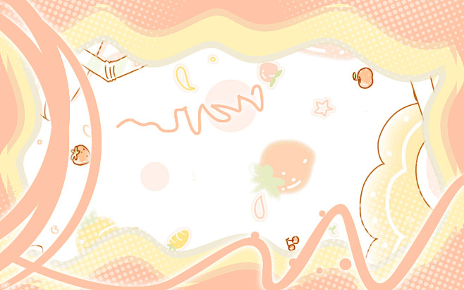 q版底图素材横版无人触漫汤圆