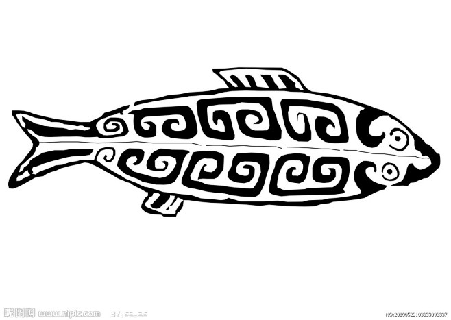 中国传统纹样青铜器纹样鱼