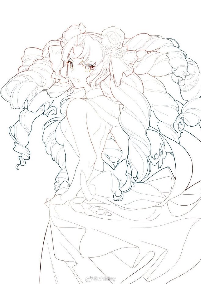 于2020-03-29 14:23:24chirlley的微博_微博线稿路人十三同采自weibo