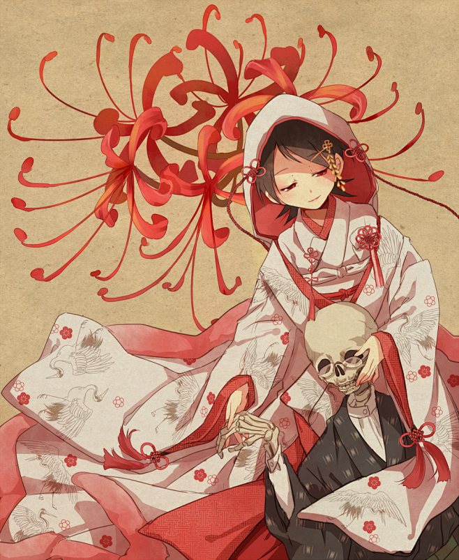 白无垢初音未来动漫手机壁纸下载