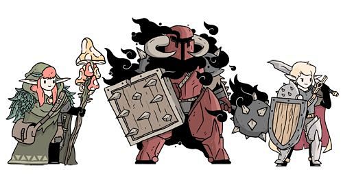 Here's a couple of new fantasy pals from my tw