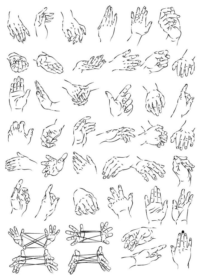 各种动作的手图片