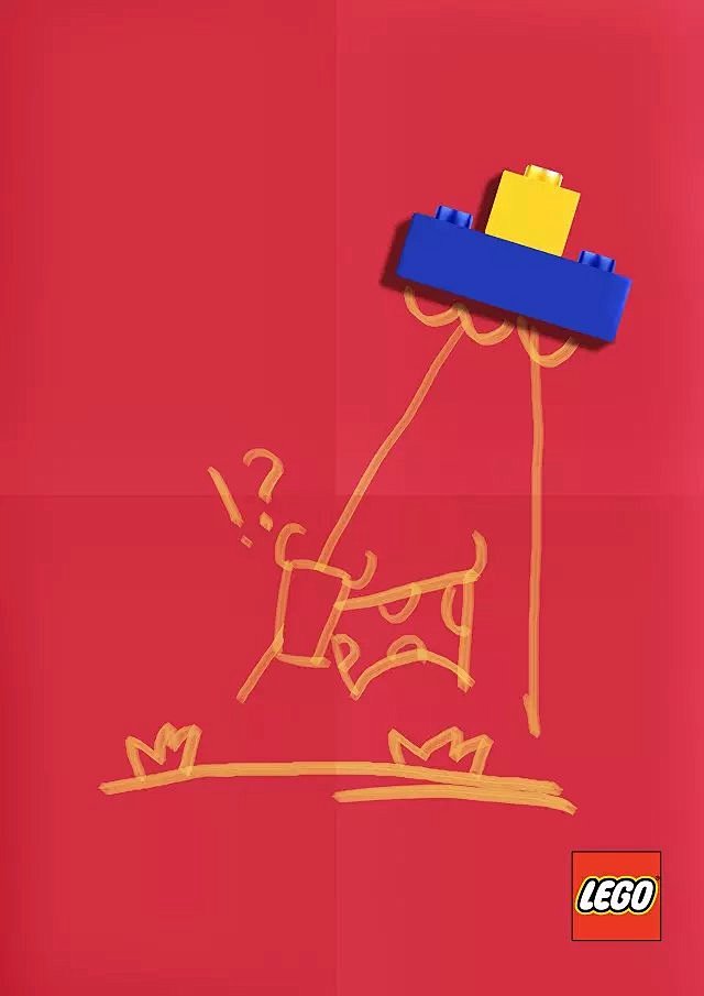乐高创意海报|平面|海报|您呼叫的用户正忙 - 原