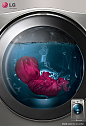 Press ad for LG Washing Machine : Press ad fr LG washing machine.Objective: To portray that LG washing machines provide utmost care to the clothes.