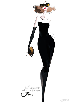 清CHEN的微笑采集到各种服装配饰插画手绘