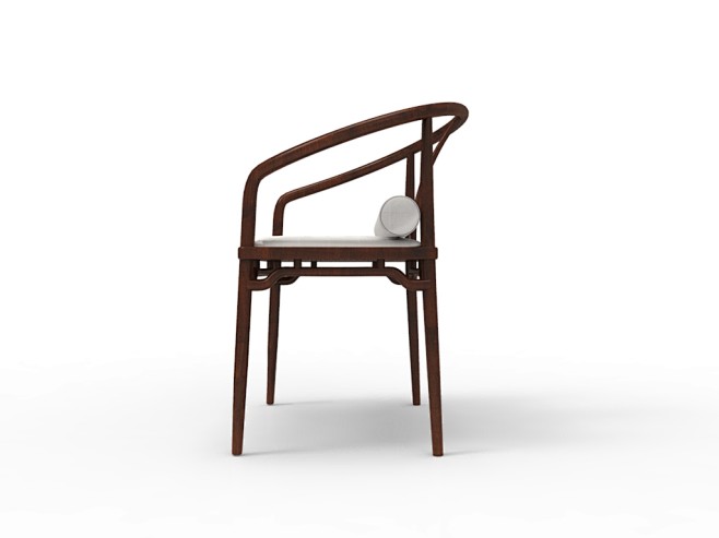 新中式家具罗圈椅侧面