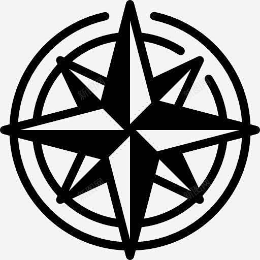 指南针标志图标