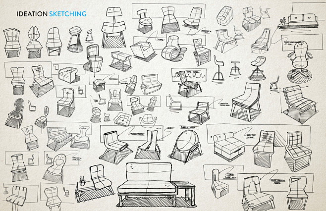 椅子设计工业设计素材手绘资料产品设计更多工业设计手绘资料和教学