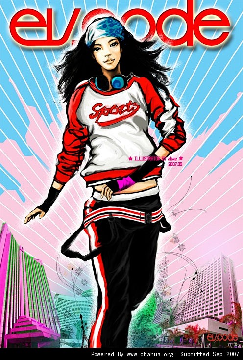 一cm阳光的插画画廊展厅