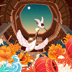 美伢_采集到插画参考