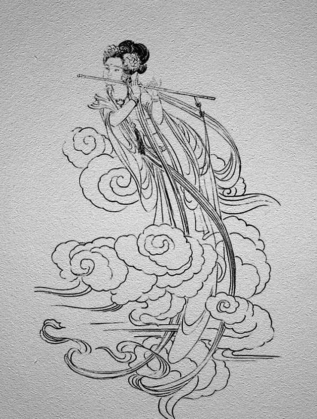 线描88幅飞仙图