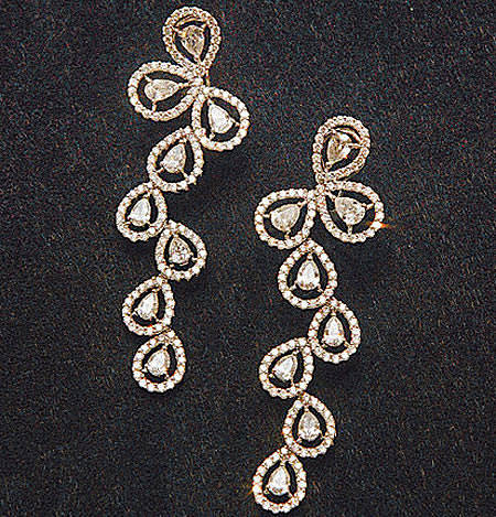 cindychao水滴钻石耳环