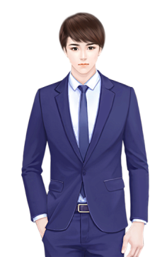 现代立绘男-花瓣网|陪你做生活的设计师 | 穿西装的男子