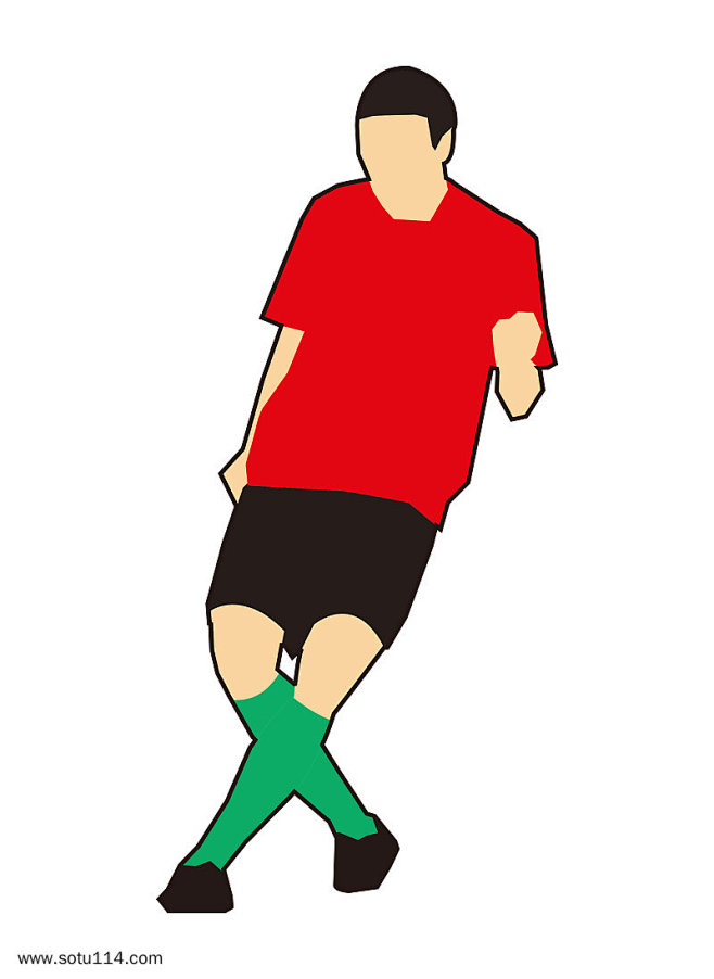 铲球足球运动姿势png