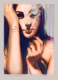 流浪的姑娘采集到自画像