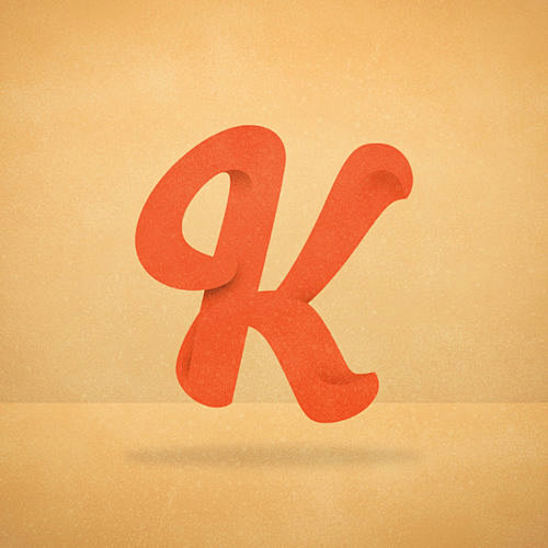 字母k设计