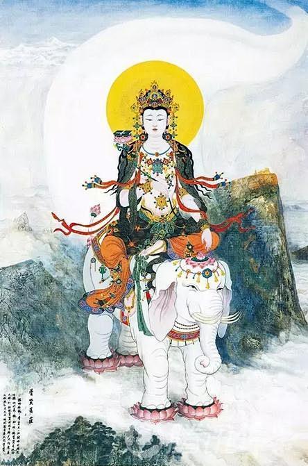 普贤菩萨像