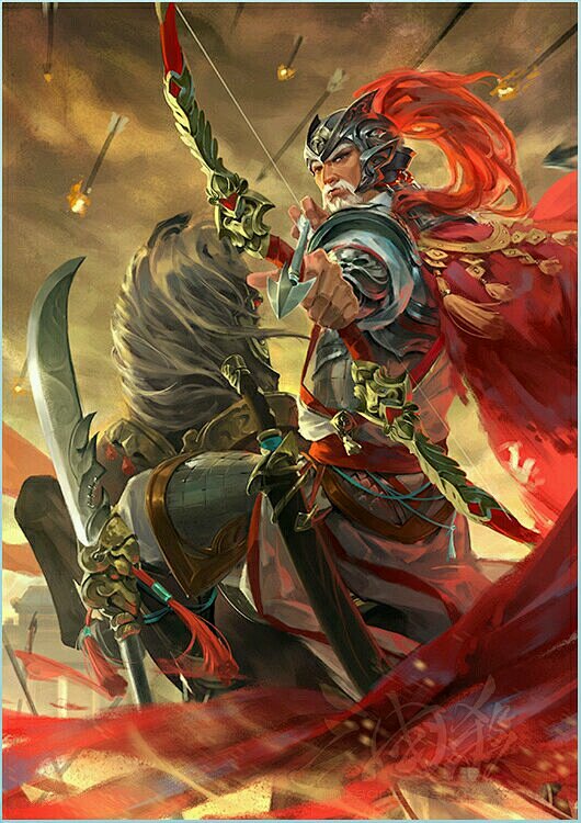 弓马纯熟黄汉升定军山前立奇功花甲不减少年勇并入