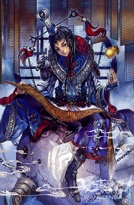 三国杀国战孔融原画 游戏 三国 插画 人设