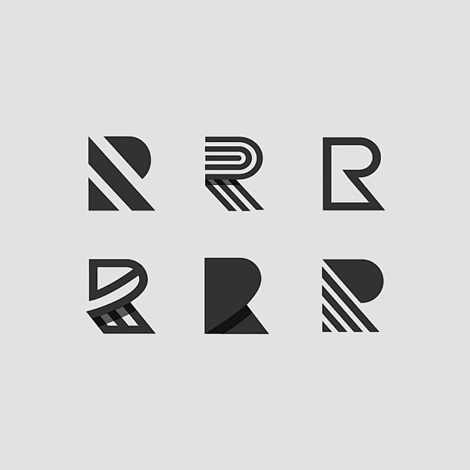 现代英文字母LOGO标志的类型-单个字母|