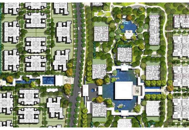 園林住宅小區新中式新亞洲風格大區景觀設計方案精選文本合集素材淘寶