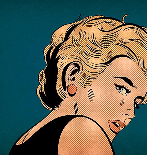 波普艺术的应用-花瓣网|陪你做生活的设计师 | 复古美式人物插画图片