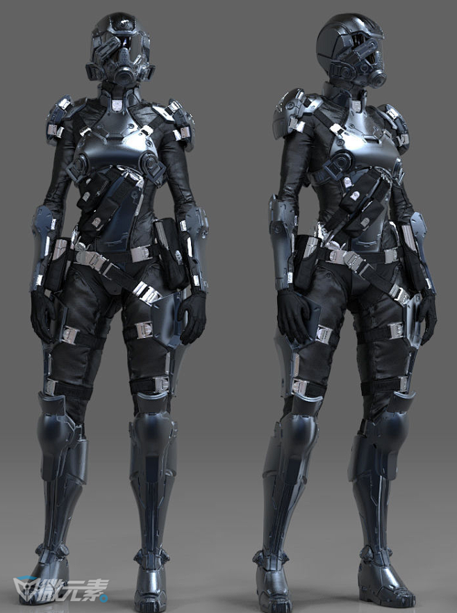 人形装甲机甲科幻废土风格各式参考可学习可赠人还可收藏哟