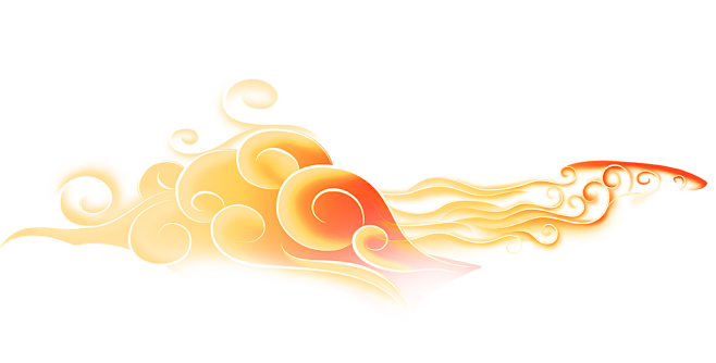 祥云金色祥云装饰元素中式3501x1776