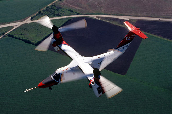 aw609倾转旋翼机