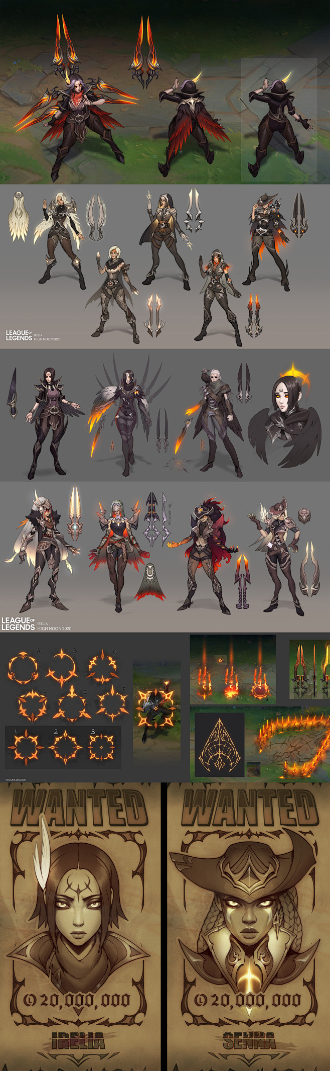 刀锋舞者艾瑞莉娅西部天使角色设计图拳头riot原画设计师vladbacescu