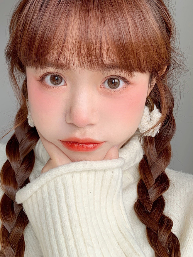 画美女可爱腮红图片妆容少女可爱风妆容可爱妹子妆可爱拍照好看的妆容