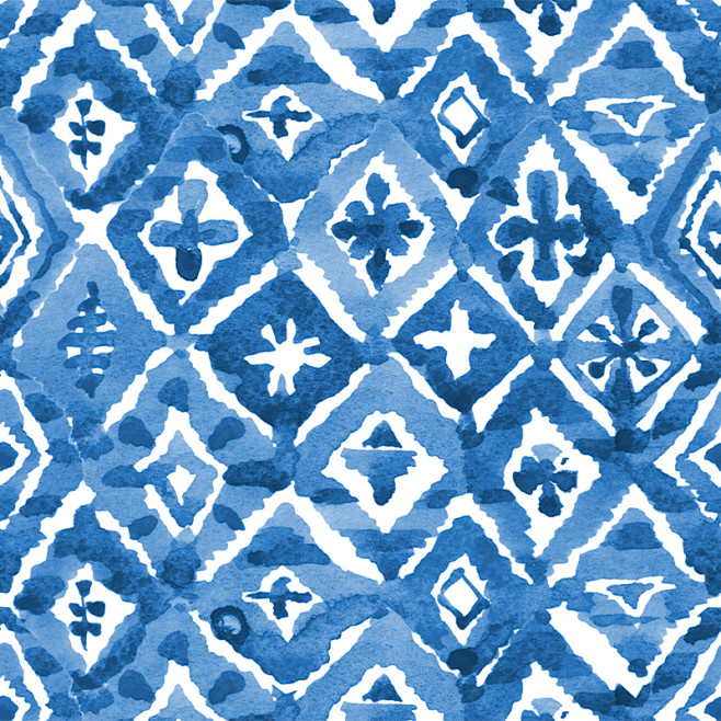 点击下载日系文艺蓝色小清新水彩手绘图案花纹底纹喷印刷卡片矢量素材