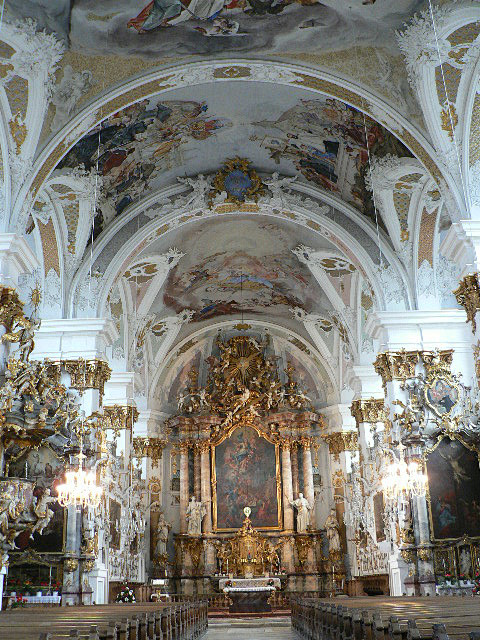 典型的洛可可风格建筑艺术风格.摄于德国巴.