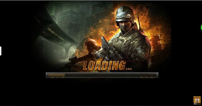 写实生死激烈枪战网页游戏UI游戏界面《生死阻