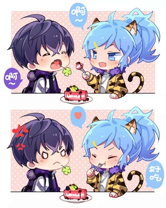 王者荣耀李白敏锐之力韩信街头霸王q版cp