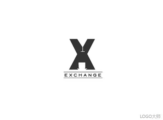 字母x创意logo设计