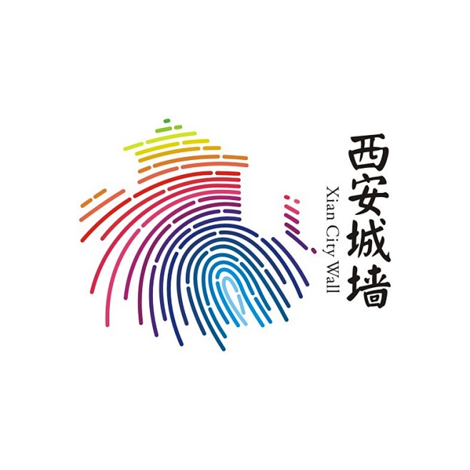 西安名胜logo图片