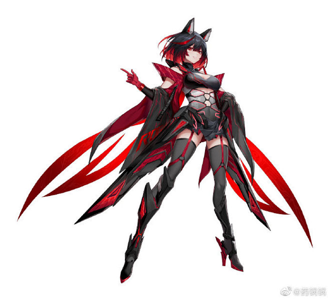 为rog玩家国度绘制的官方二次元形象ro姬希望大家喜欢676767